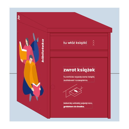 grafika przedstawiająca wrzutnię biblioteczną